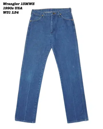Wrangler 13MWZ 데님 팬츠 미국 1990년대 W31