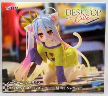 다이토 Desktop Cute 피규어 화이트 고양이 귀 티셔츠 ver.