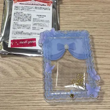 후쿠야 파피용 파랑 포토 카드 아크릴 프레임 fanfancy+