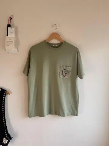 bode Leafwing Pocket Tee - Mint
