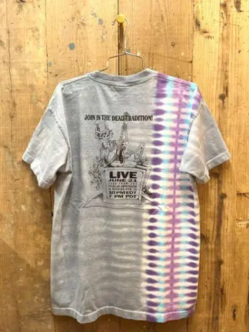 Live Dead/타이다이 포켓 티셔츠 XL 미국산 그레이트풀 데드
