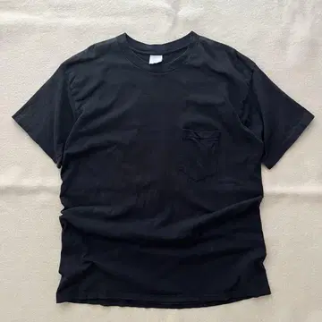 USA 80년대~ 플레인 티셔츠 무지 tee 검정 블랙 XL 먹색 귀