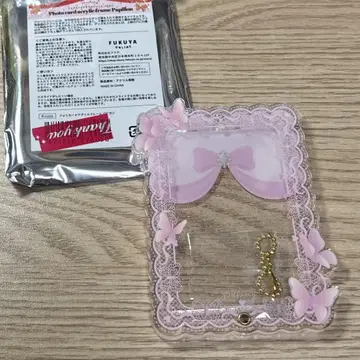 후쿠야 파피용 핑크 포토카드 아크릴 프레임 fanfancy+