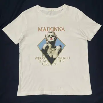 MADONNA UT 마돈나 양면 프린트 티셔츠 투어 T 뮤지션