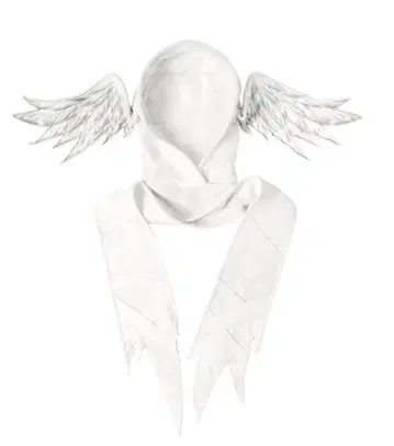 CFIERCE 날개 달린 스카프 angel hooded scarf