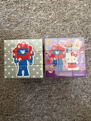 오사카 엑스포 간사이 엑스포 한정 큐브 퍼즐 2개 세트 루빅스 큐브