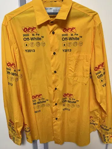 off-white Classic shirt yellow M 사이즈