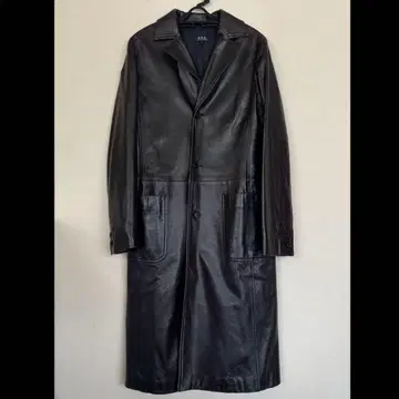 A.P.C. 아페쎄 램 가죽 체스터 코트 가죽 코트 S