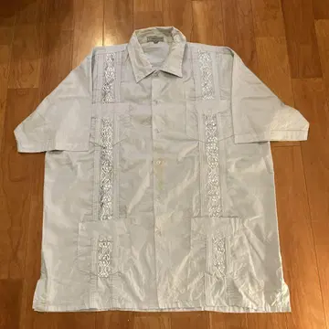 Cameron Guayabera 이스라엘 제 자수 쿠바 셔츠 L 사이즈