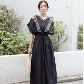 Bab 자수 원피스 롱