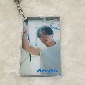 닛폰햄 야마사키 사치야 스냅풍 키링 anan 파이터즈 닛폰햄