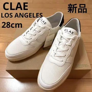 새상품 CLAE 클레이 스니커즈 화이트 x 블랙 인기 모델 28cm