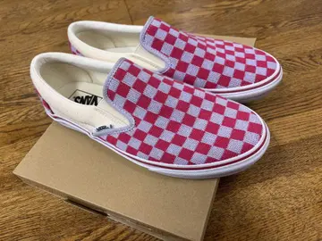 Vans 체커 슬립온 레드