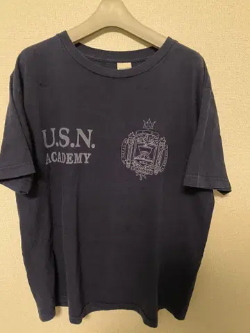 버즈릭슨 USNA 미국 해군 사관학교 로고 티셔츠 남성용 L