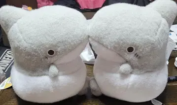 외출용 아기 상어 봉제 인형 2개 세트