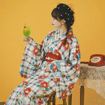 과 레트로 2way 유카타 세트