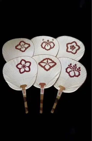 교토 부채 6개 Japanese uchiwa Kyoto cosplay
