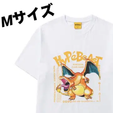 HYPEBEAST 포켓몬 카드 게임 25th 리자몽 티셔츠 화이트
