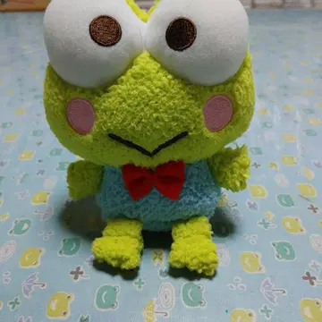 개구리 봉제인형 리본 포함