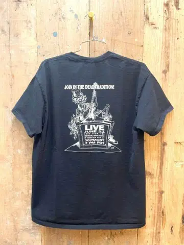 Live Dead/포켓 티셔츠 BK-M 그레이트풀 데드
