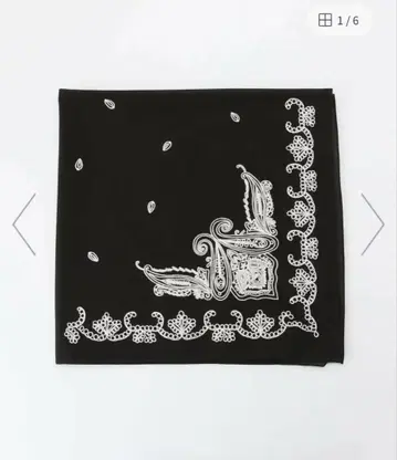 THROW/슬로우 Embroidery Bandana Scarf