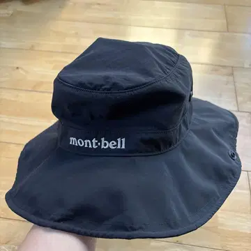 몽벨 와이드 브림 햇 메쉬 블랙