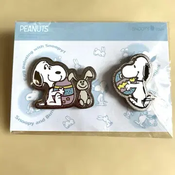 스누피 타운 샵 부활절 한정판 핑 배지 세트