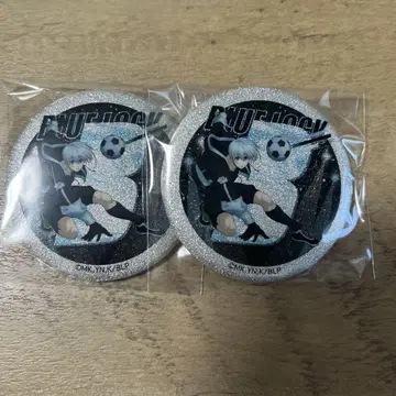 블루 록 나이트 축구 캔뱃지 글리터 히요리 히요리