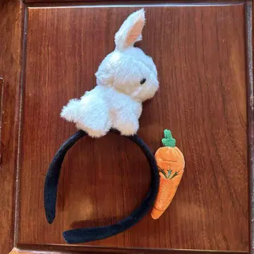 토끼와 당근 머리띠