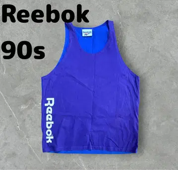 리복 90s 투톤 빅 로고 탱크탑