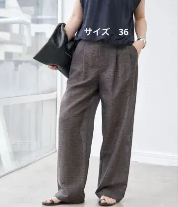 스픽 앤 스팬 린넨 라이크 카라미 팬츠 36