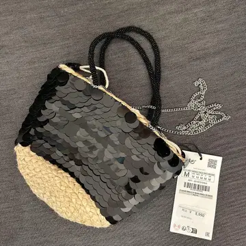 zara 스팽글 백