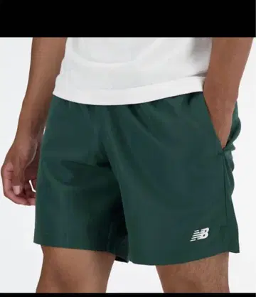 New Balance M 다크 그린 숏 팬츠
