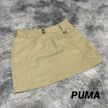 [새상품급] PUMA 푸마 골프웨어 스커트 여성용 베이지 사이즈 M