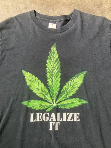 LEGALIZE IT 티셔츠 블랙 반팔 빈티지
