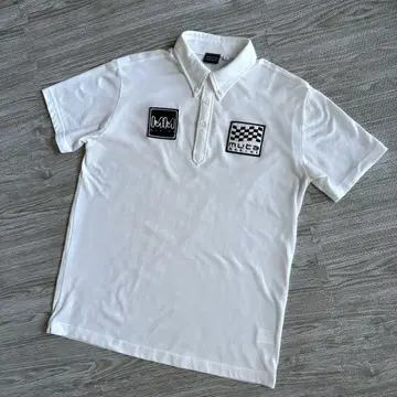 무타 마린 피케 셔츠 XL 화이트