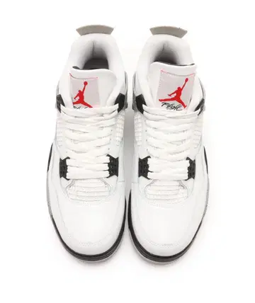 Air Jordan 4 화이트/블랙/레드