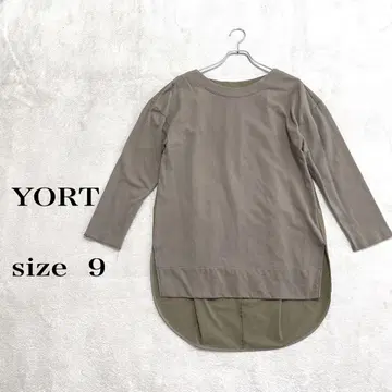 YORT 긴팔 티셔츠 카키 size 9 라운드넥