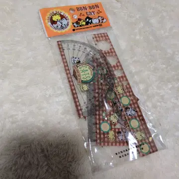쇼와 레트로 봉봉 캣 눈금자 세트