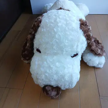 특대형 70cm 누워있는 스누피 봉제 인형 화이트와 브라운