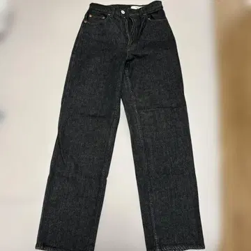 MOUSSY 블랙 스트레이트 데님 26인치