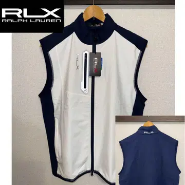 RLX 랄프 로렌 골프 베스트 US S 화이트/네이비