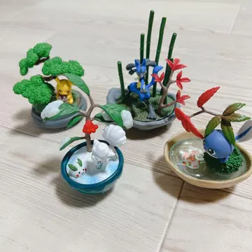 포켓몬 BONSAI 피카츄 로콘 니로모 루카리오