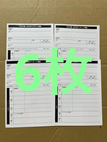 EX대중 8월호 세토구치 미즈키 (표지) 응모권