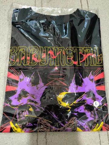 BABYMETAL COLORFUL FOXES 티 L 사이즈