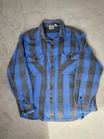 VINTAGE FIVE BROTHER 헤비 플란넬 셔츠 2XL