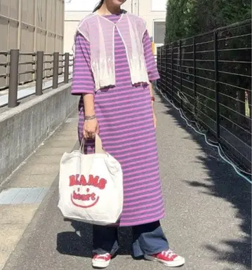 라코스테 / 보더 하프 슬리브 드레스