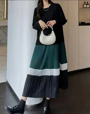 미사용 새상품 캐주얼 플리츠 롱 원피스 3XL