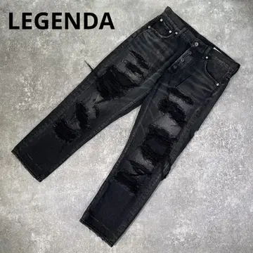 LEGENDA 디트로이트 데님 [L] 데미지 가공 Crazy CRUSH