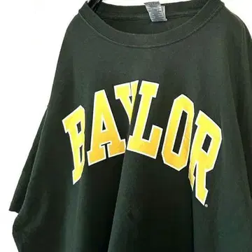 길단 BAYLOR 로고 티셔츠 XL 그린 그린 구제 의류